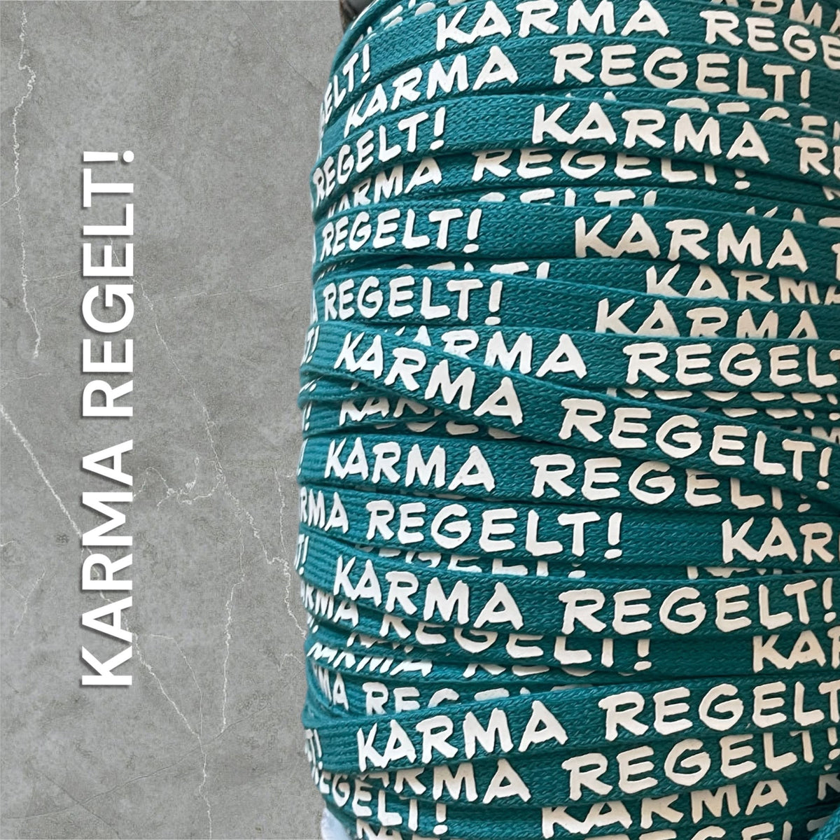 Flachkordel mit 3D Druck * KARMA REGELT! - 10mm