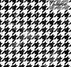 Allover * Houndstooth - schwarz/weiß* - French Terry