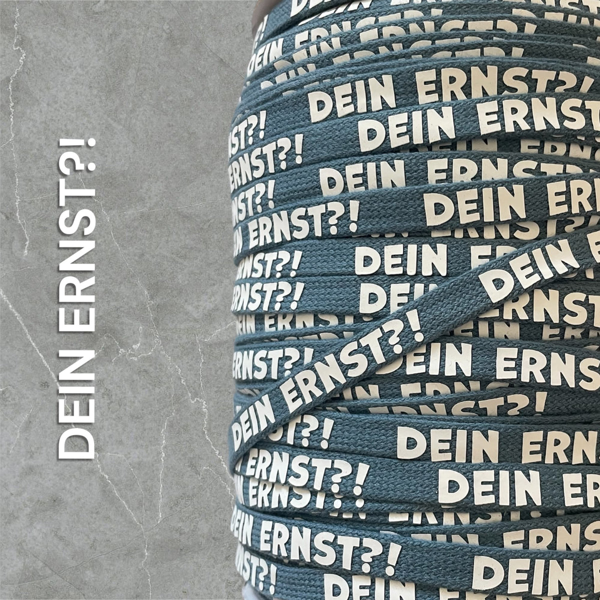 Flachkordel mit 3D Druck * DEIN ERNST?! - 10mm