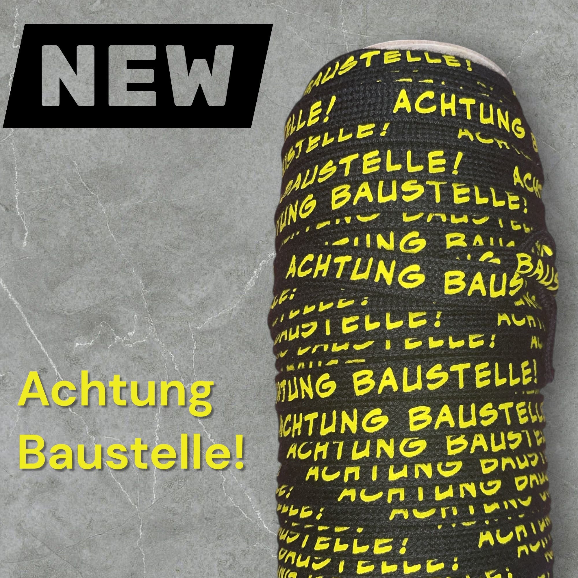 Flachkordel mit 3D Druck * ACHTUNG BAUSTELLE! - 10mm