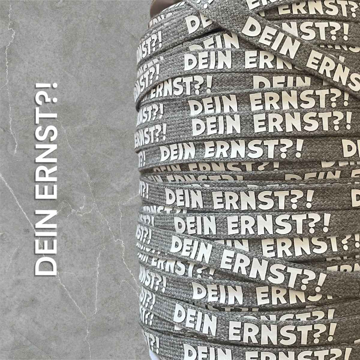 Flachkordel mit 3D Druck * DEIN ERNST?! - 10mm