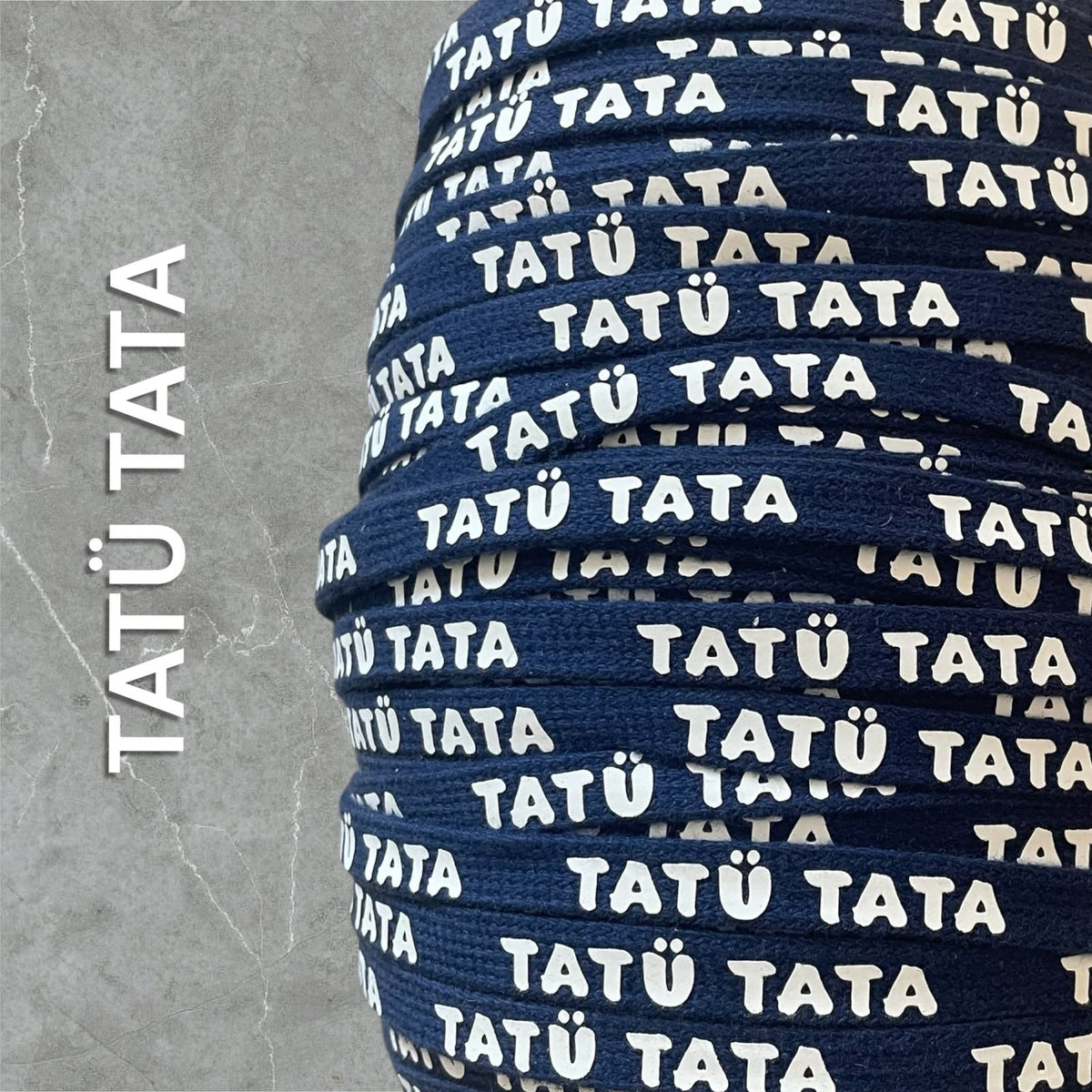 Flachkordel mit 3D Druck * TATÜ TATA - 10mm