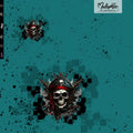 Panel * Skull Pirat petrol - Jersey