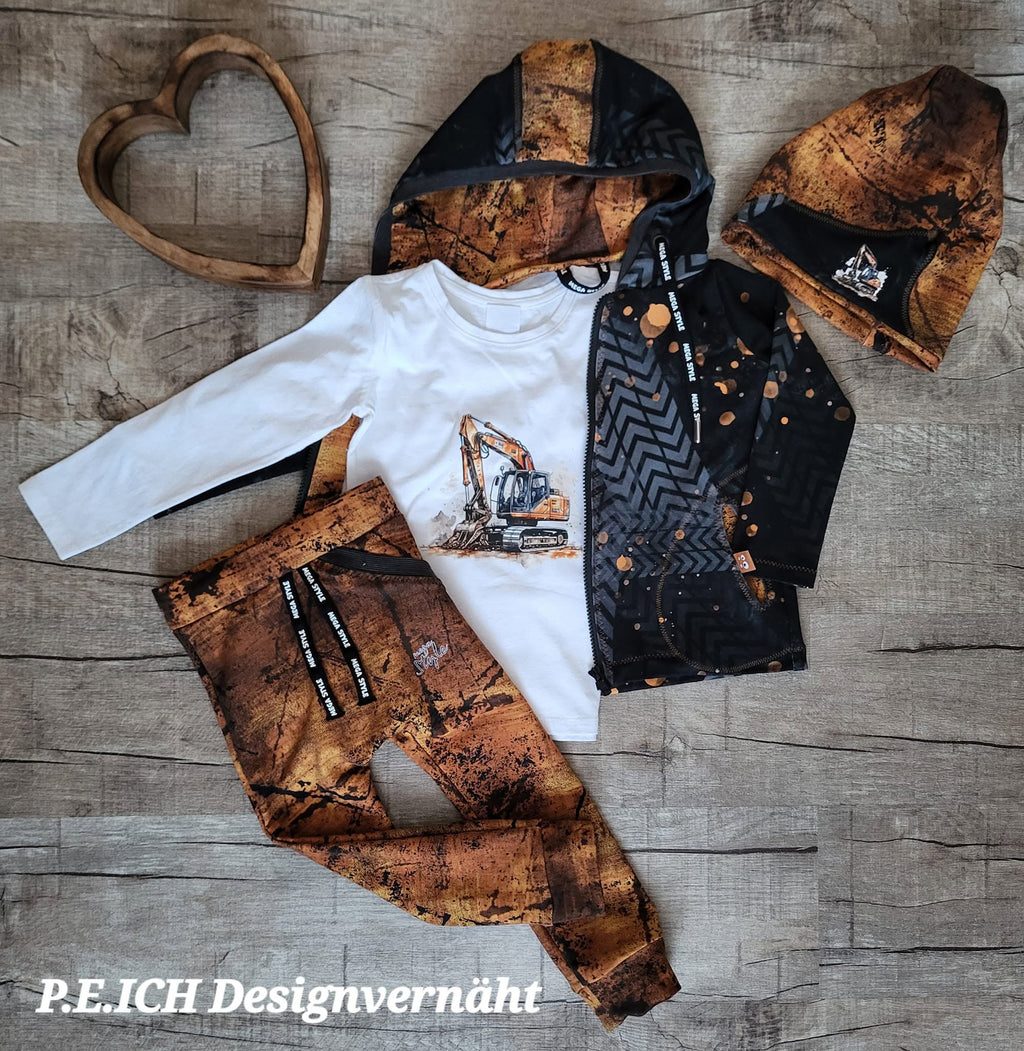 Bügelbild * Bagger (BE DIFFERENT) - verschiedene Größen