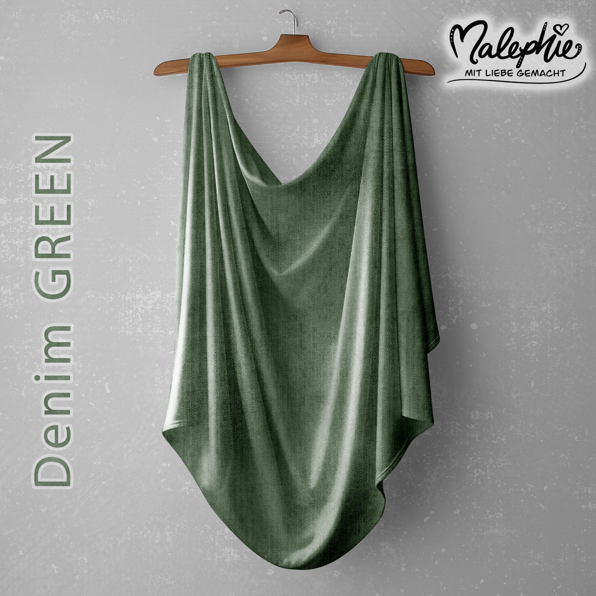 Allover * Denim GREEN - French Terry