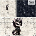 Panel * ROCK UNICORN BLACK - French Terry