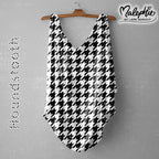 Allover * Houndstooth - schwarz/weiß* - French Terry