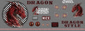 BB04 * Dragon RED - Bügelbildbogen