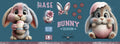 BB22 *  Bunny - Bügelbildbogen