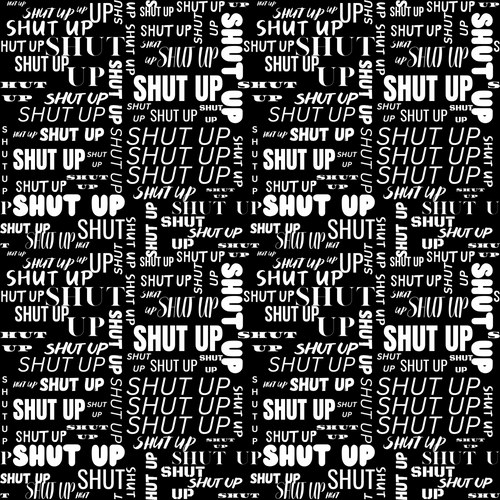 Allover * SHUT UP - French Terry